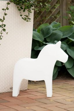 8 seasons design Dekolicht 8 seasons - Motivleuchte Shining Dala Horse 43 cm weiß LED