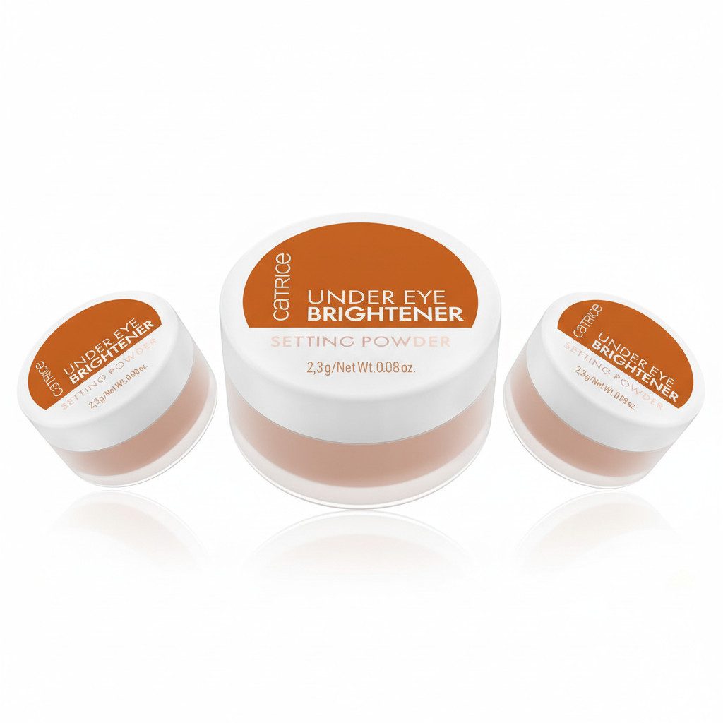 Catrice Puder UNDER EYE BRIGHTENER SETTING POWDER, 3-tlg., Loses Puder, frisches und strahlendes Finish, pflegt die Haut.