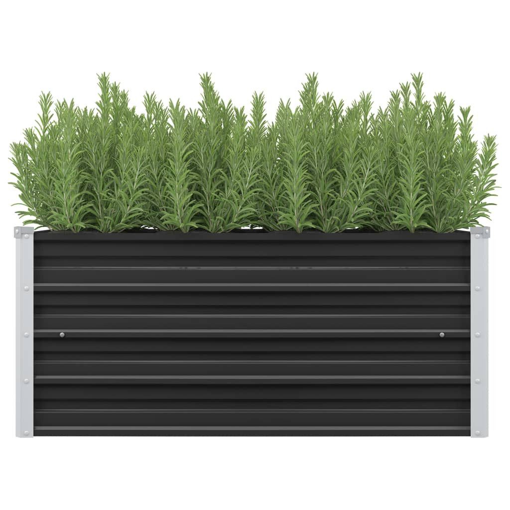 vidaXL Hochbeet 100 x 40 x 45 cm Garten-Hochbeet Anthrazit 100x40x45 cm Verzinkter Sta