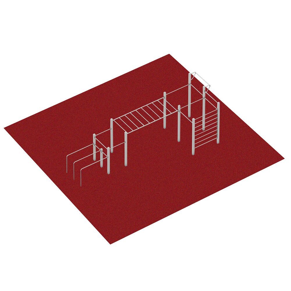 Bodenschutzmatte Fugenloser Fallschutzbelag für Playparc Calisthenics-Anlagen, Wasserdurchlässiges Fallschutzsystem aus SBR, EPDM-Granulat