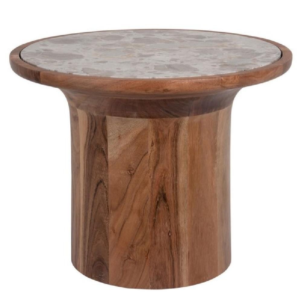 Leitmotiv Beistelltisch Beistelltisch Tubo mit Marmorplatte (45cm)