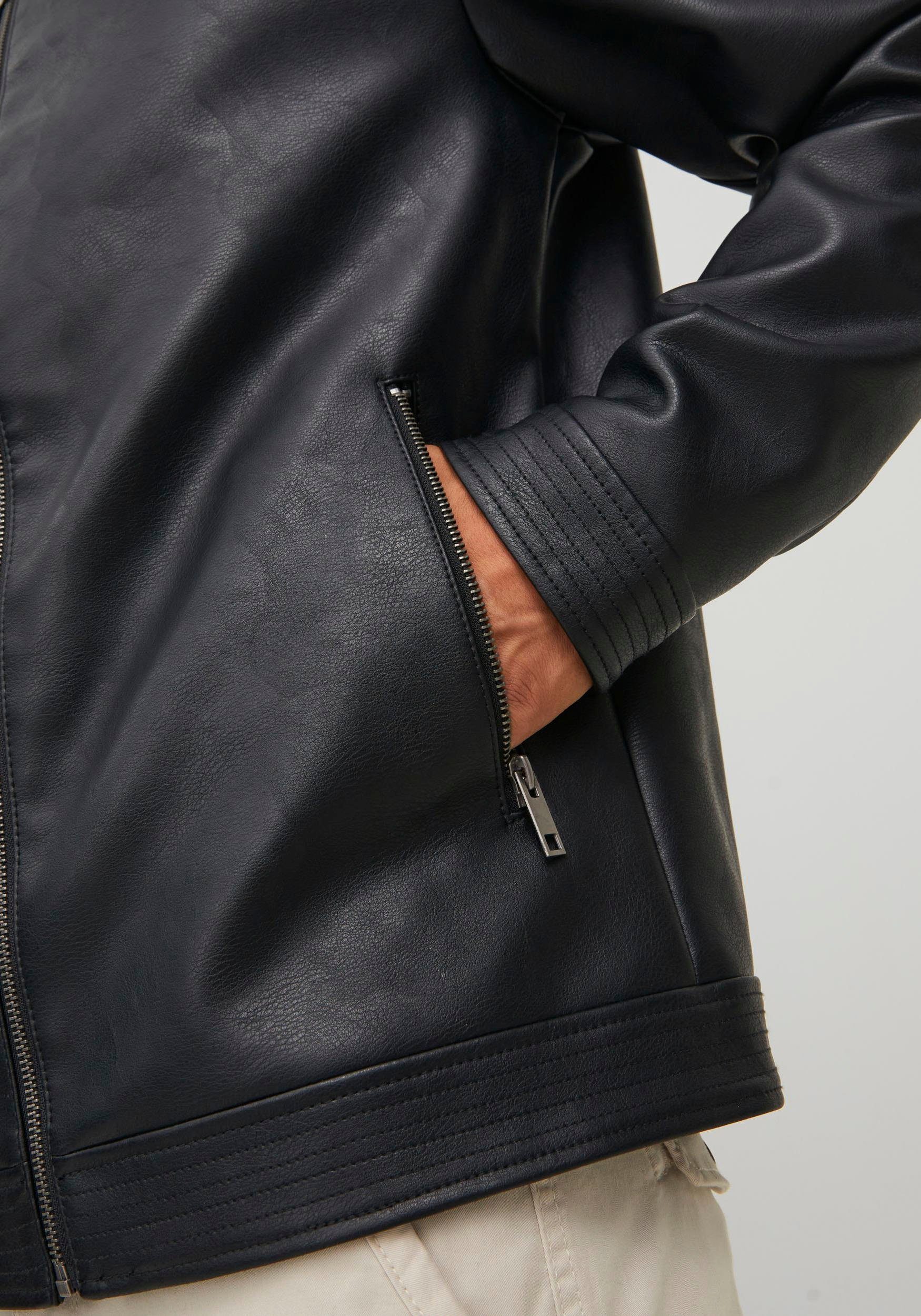 Jack & CLEAN NOOS Black Bikerjacke JJEROCKY JACKET Jones