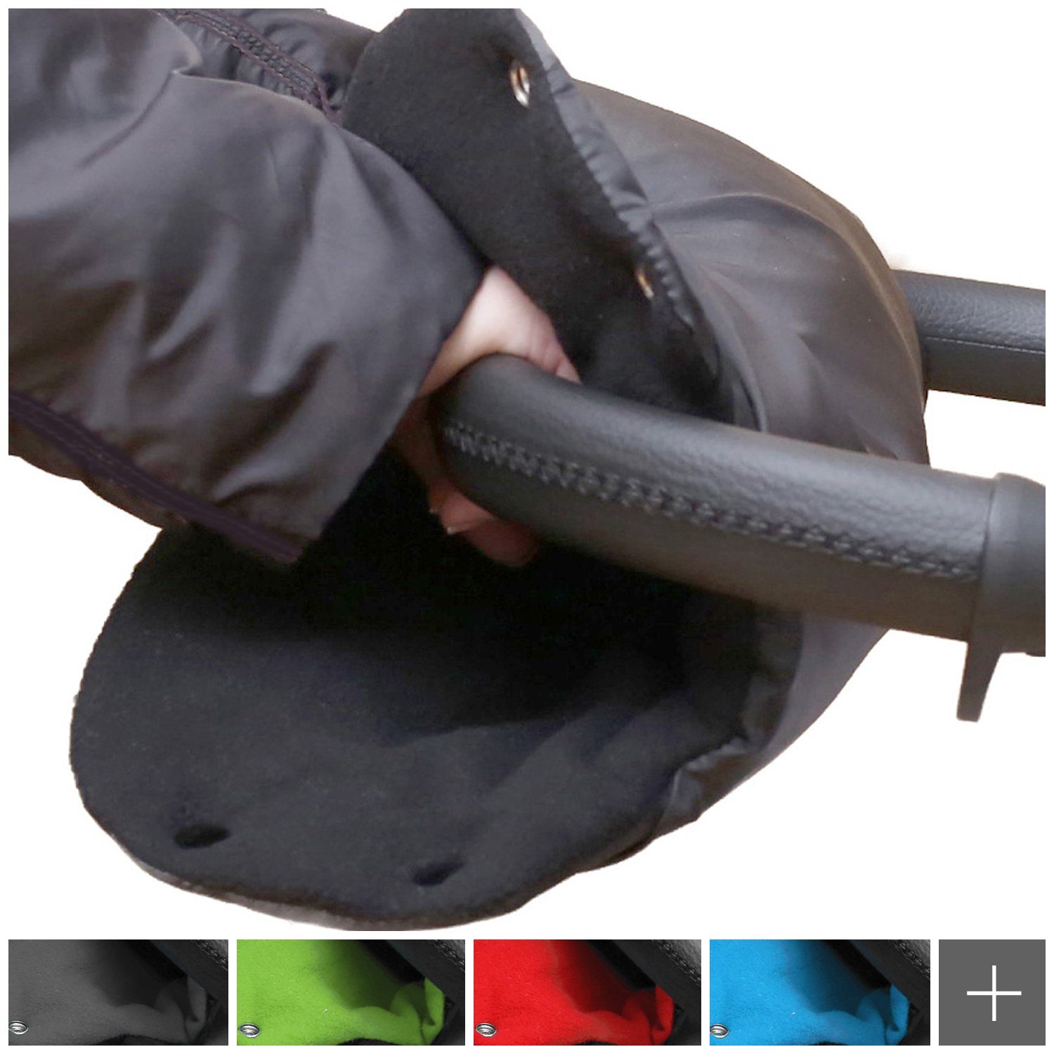 Baby-Joy Kinderwagen-Handwärmer Baby-Joy Muff Грелка для рук Handschutz Kinderwagenhandschuh Schlitten Han, kuschelweich, außen wind- und wasserabweisend