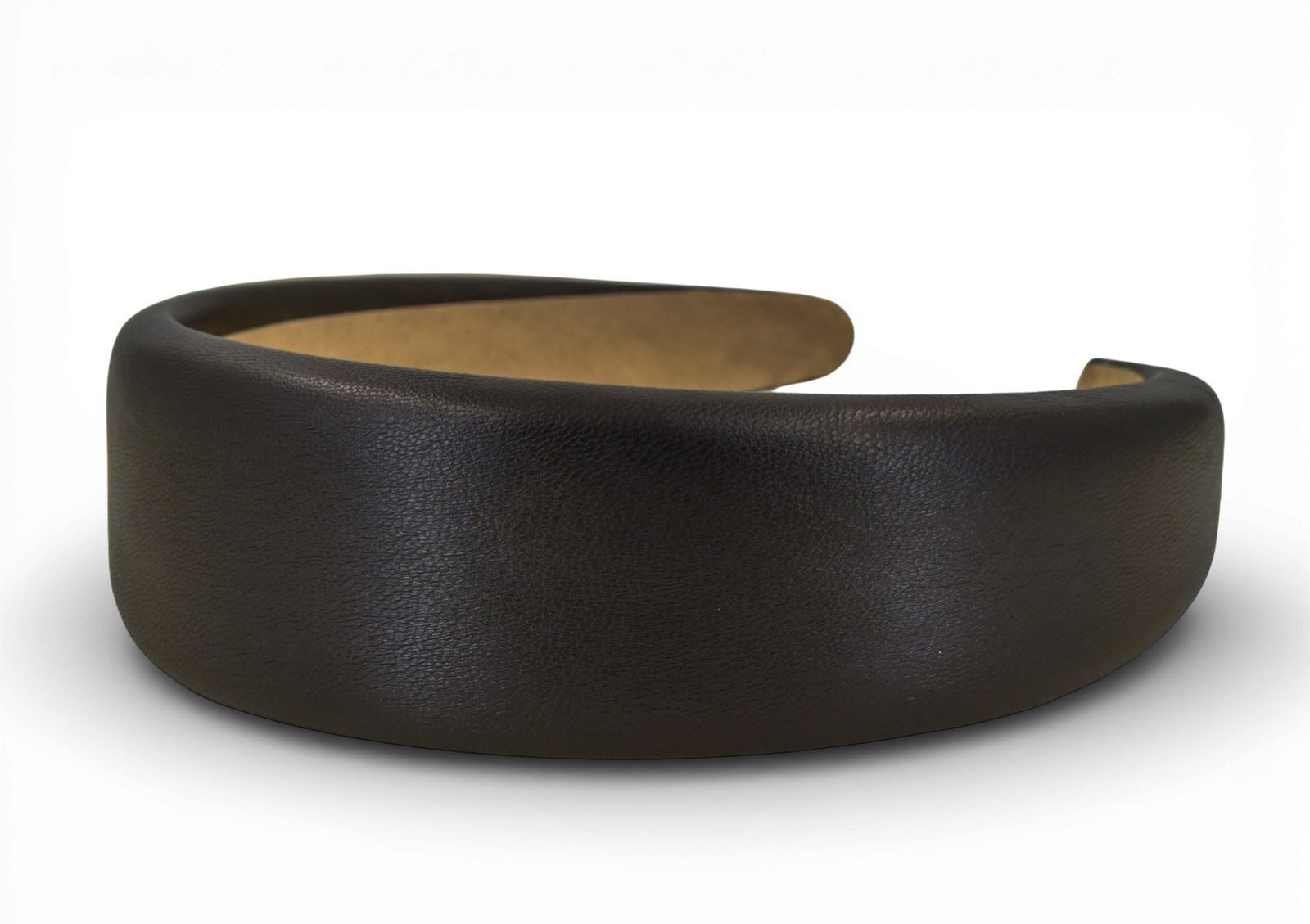 styleBREAKER Haarband, 1-tlg., Haarreif Kunstleder Optik Breit