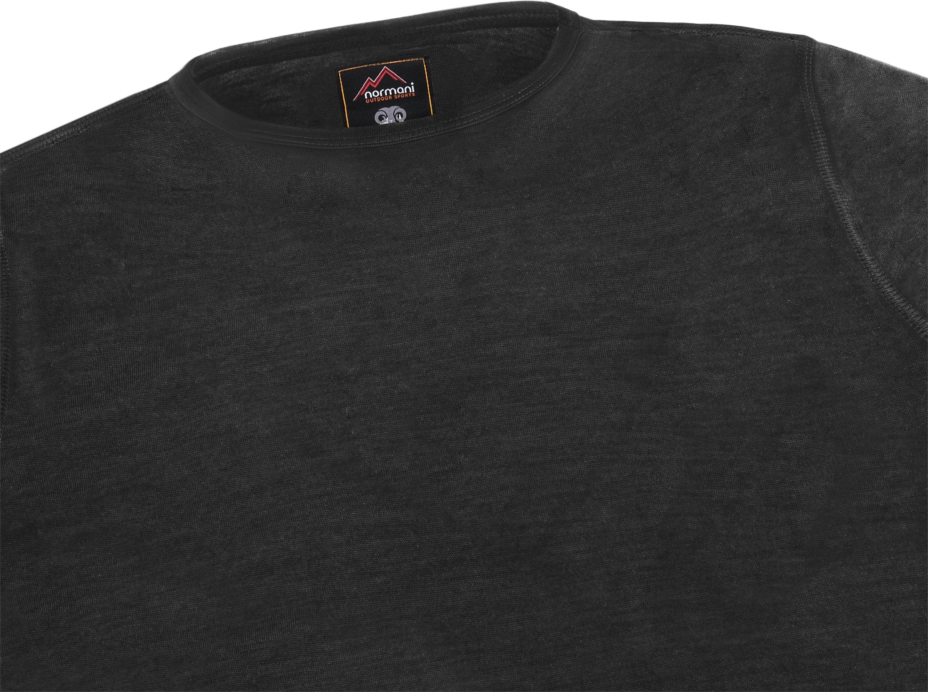 normani Langarmshirt Damen Merino Langarm-Shirt Mandurah Ski-Unterwäsche Rundhals Merino Pullover Unterhemd - 100 % Merinowolle