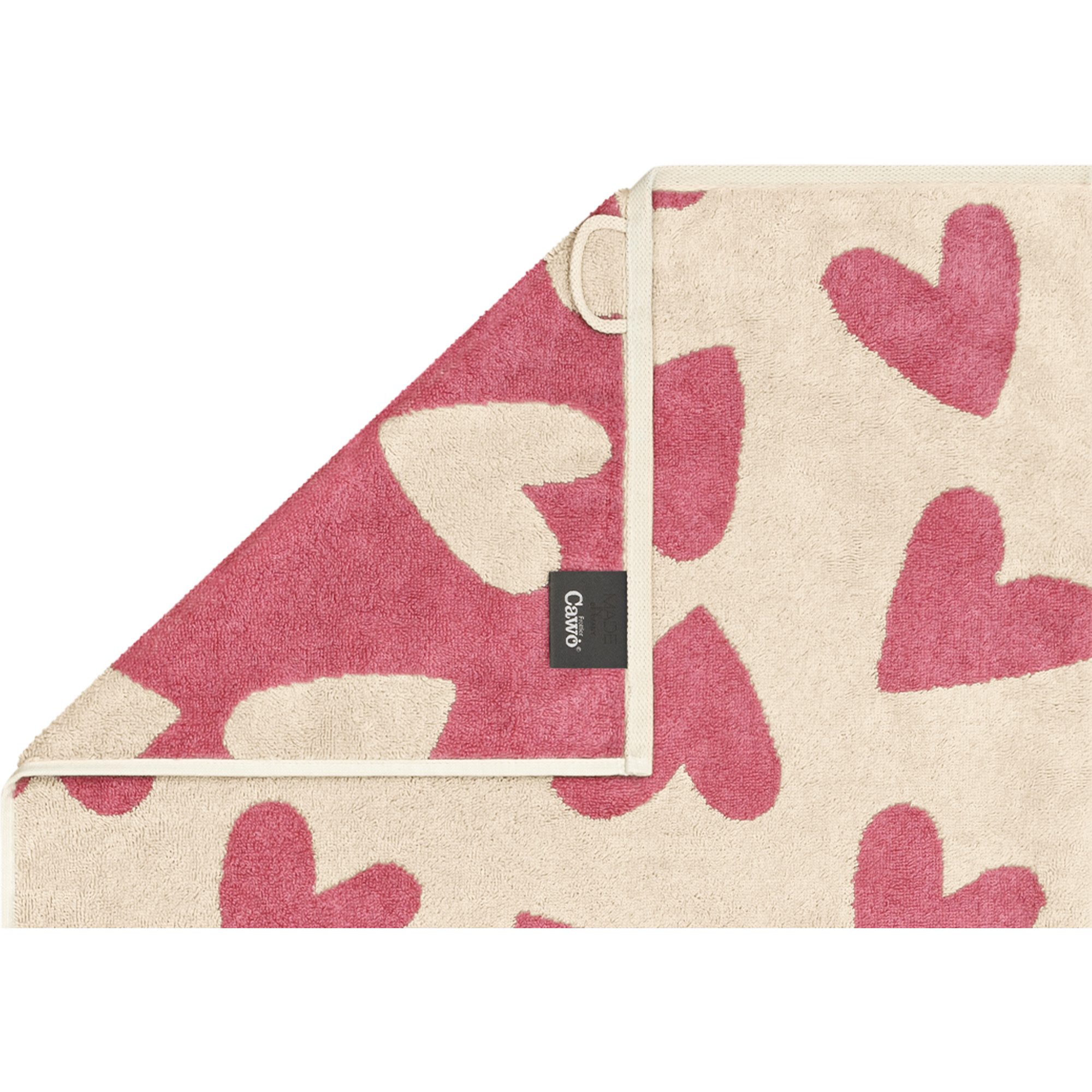 Cawö Handtücher Heart Beats Hearts 6275, 100% Baumwolle (1-St)