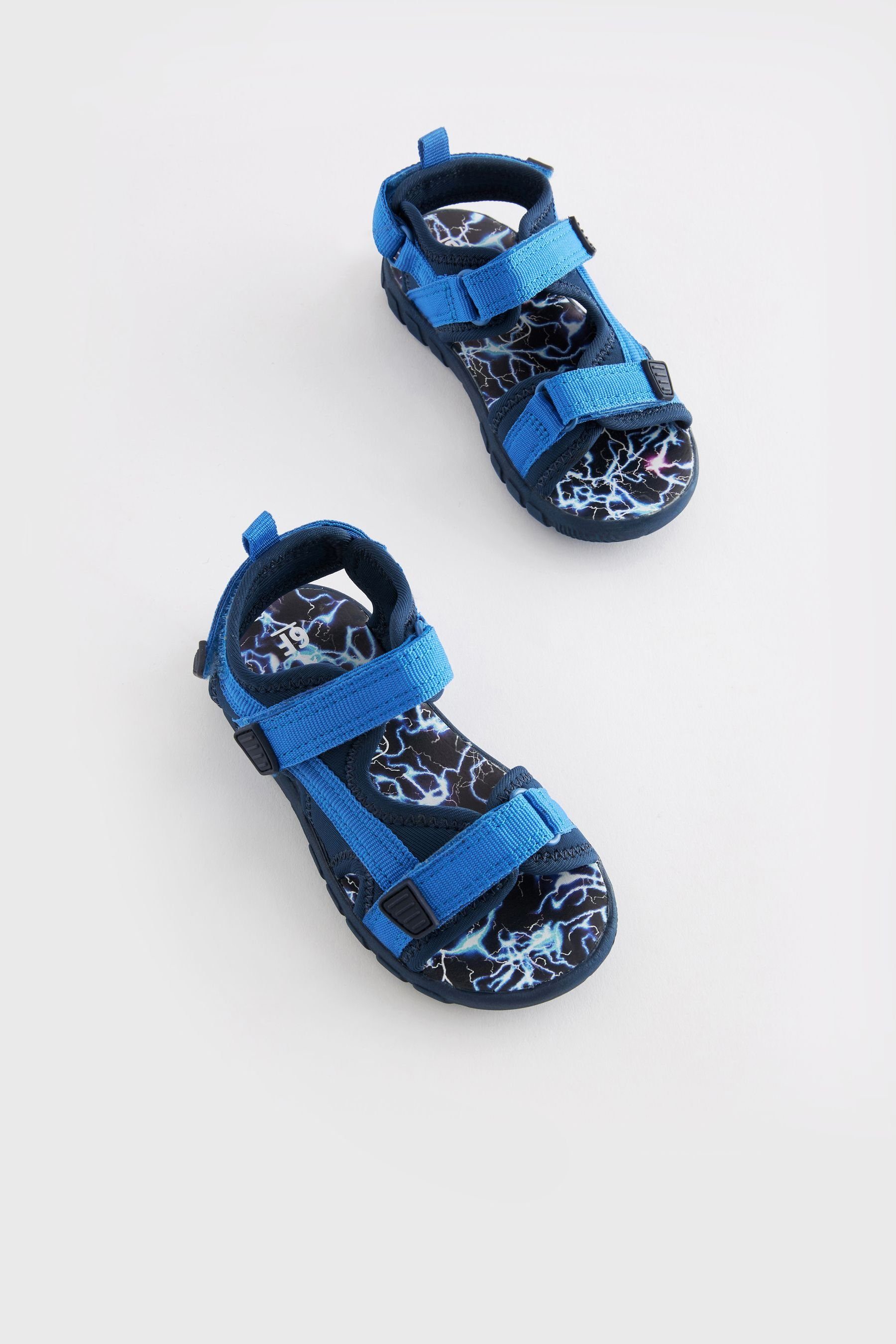 verstellbaren Riemen Trekker-Sandalen (1-tlg) Blue Cobalt mit Sandale Next Leichte