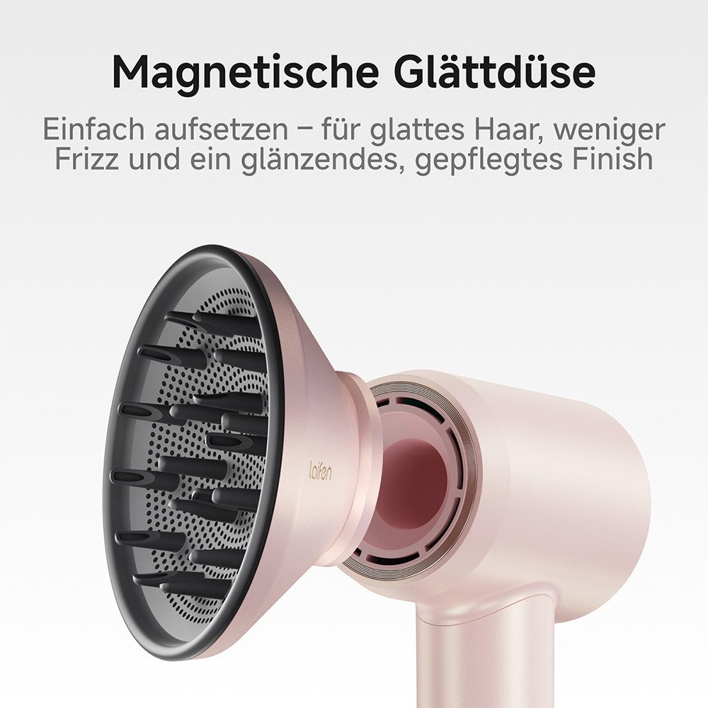 laifen Haartrockner Swift Premium Hochgeschwindigkeits mit zwei magnetischen Luftdüsen, 1600 W, negative Ionen – Bild 4 von 5