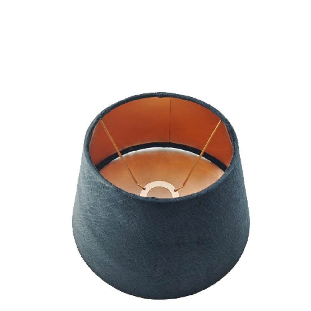 AMBIENTE-LEBENSART.DE Lampenschirm Lampenschirm-Samt-Schwarz-Coal Dust-rund-konische Form Ø 25cm