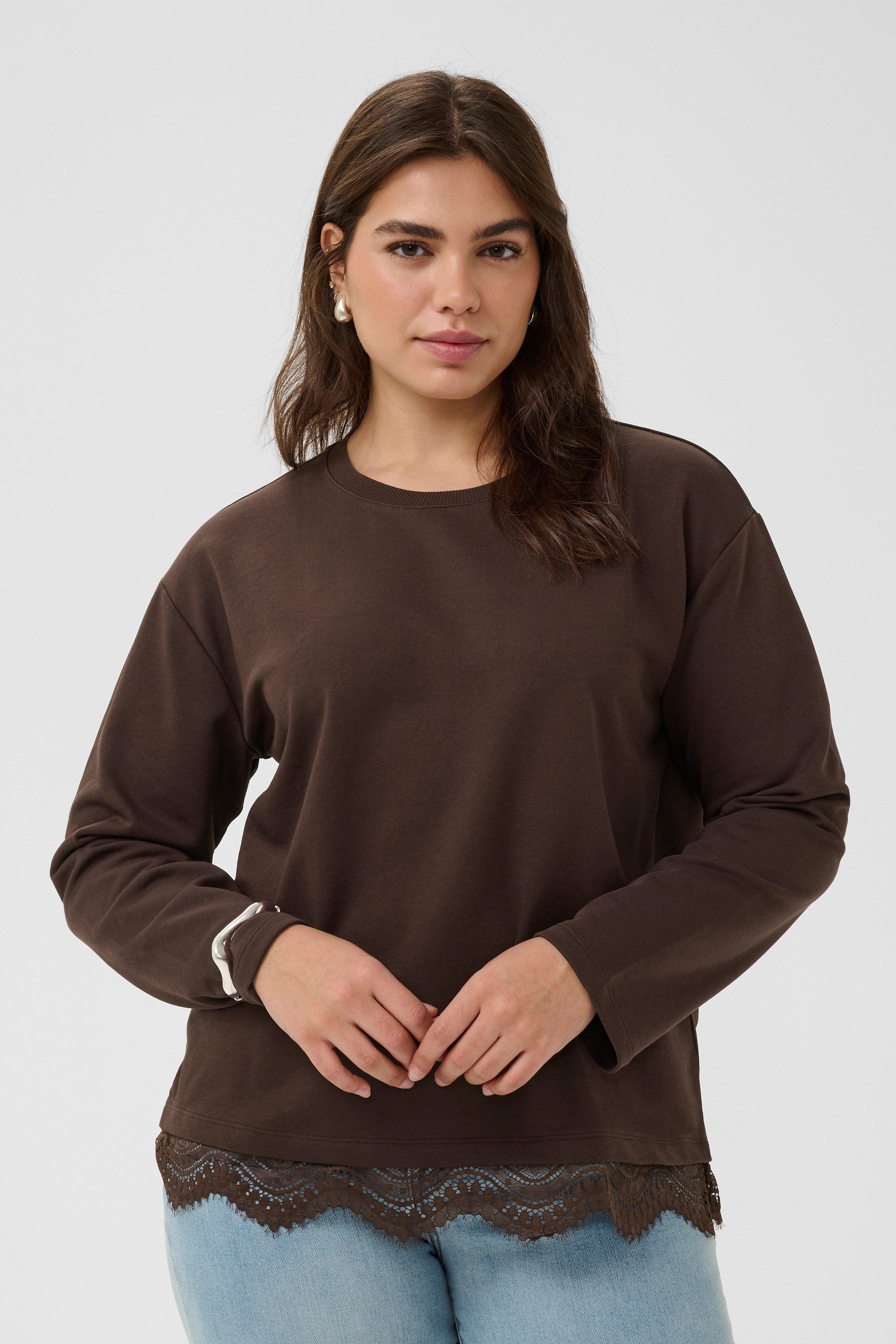 KAFFE Curve Fleecepullover Sweatshirt KCsophia plus