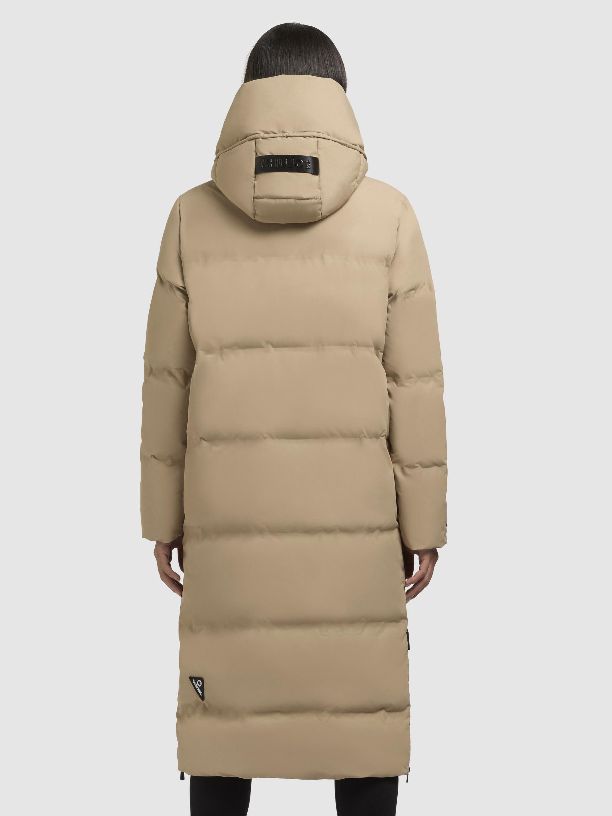 khujo Steppmantel Aroma-YM Gesteppter Damen Wintermantel mit hohen Gehschlitzen