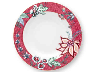 PiP Studio Суповая тарелка Flower Festival Тарелки tief dark pink 21,5 cm