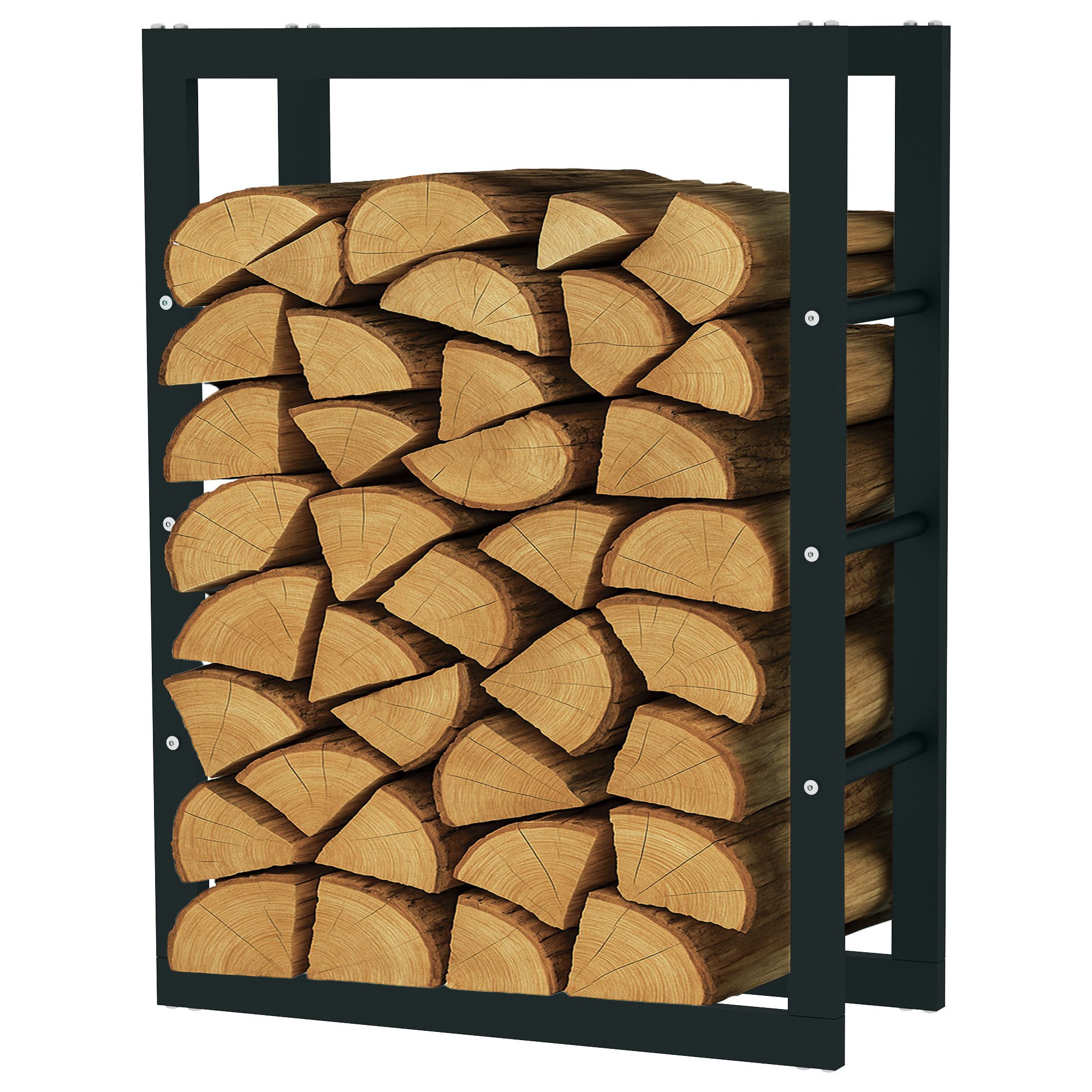 SCHMIDT security tools Kaminholzregal Brennholzregal 60x25x80cm Kaminholzregal Regal