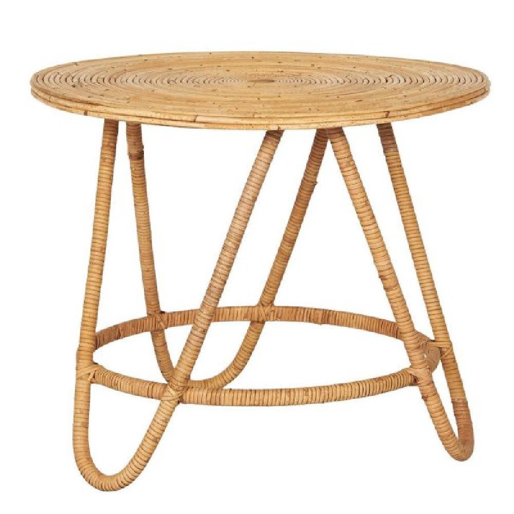Ib Laursen Beistelltisch Ib Laursen Tisch Rund aus Rattan (60cm)