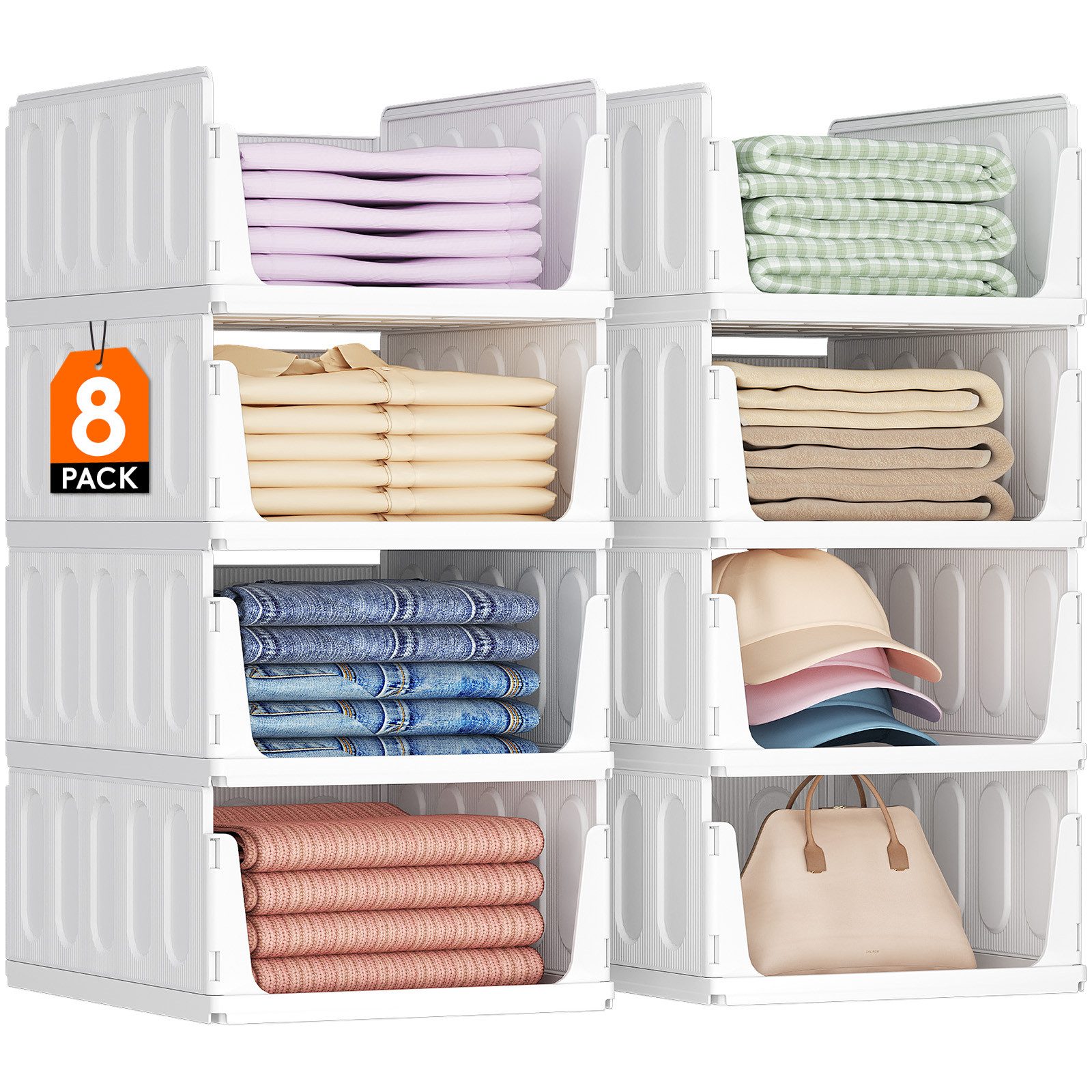 Lifewit Aufbewahrungsbox Organizer Schrank-Organizer Kleiderschrank faltbare Aufbewahrungsbox
