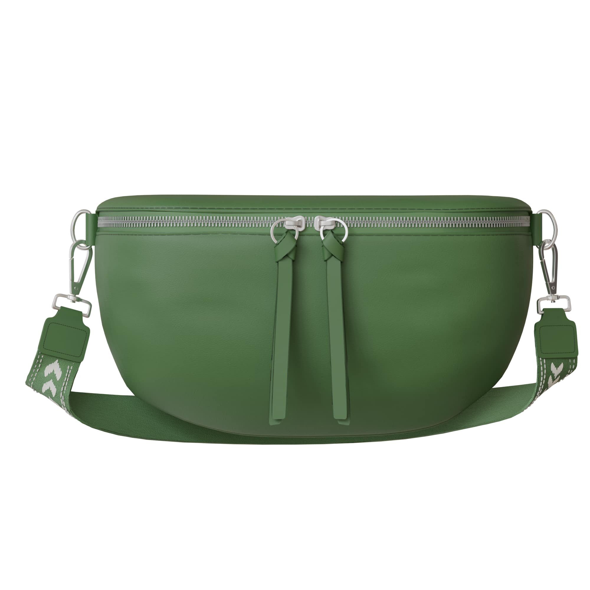 Umhängetasche Damen Crossbody Schulter Tasche Veganes Leder Modern Stilvoll 30621