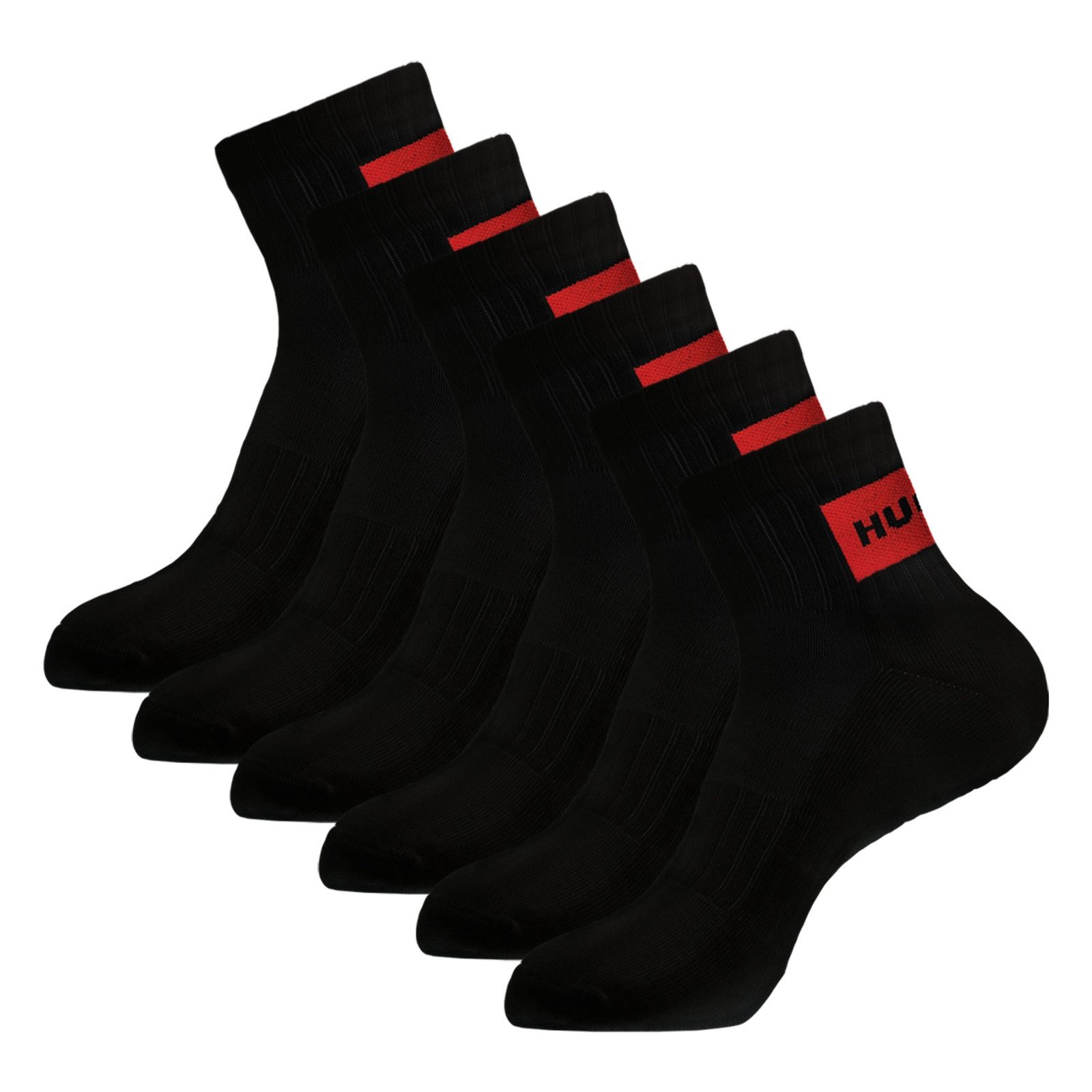 HUGO Sneakersocken 3P SH Rib Label CC (3-Paar) mit Logo-Label günstig online kaufen