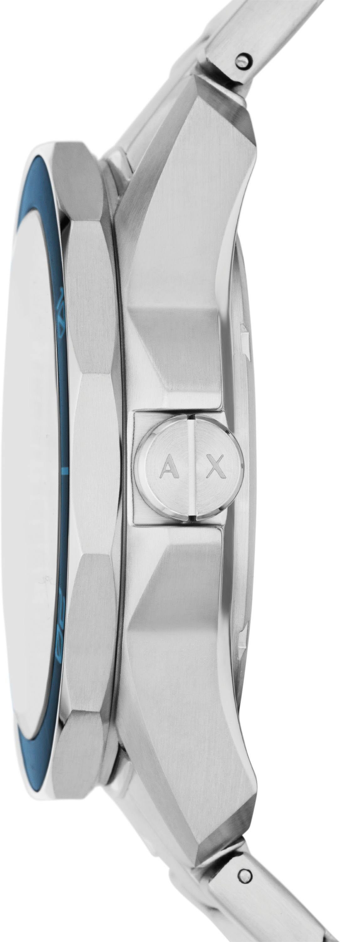 ARMANI EXCHANGE Quarzuhr AX1950, Armbanduhr, Herrenuhr, bis 10 bar wasserdicht, Edelstahlarmband