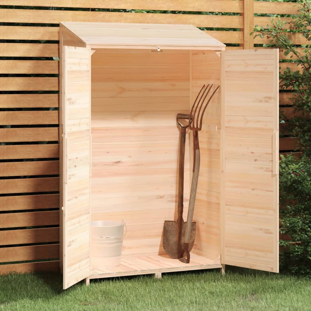 vidaXL Garten-Geräteschrank 102 x 52 x 1745 cm Gartenschrank Geräteschuppen 102x52x174,5 cm Massiv
