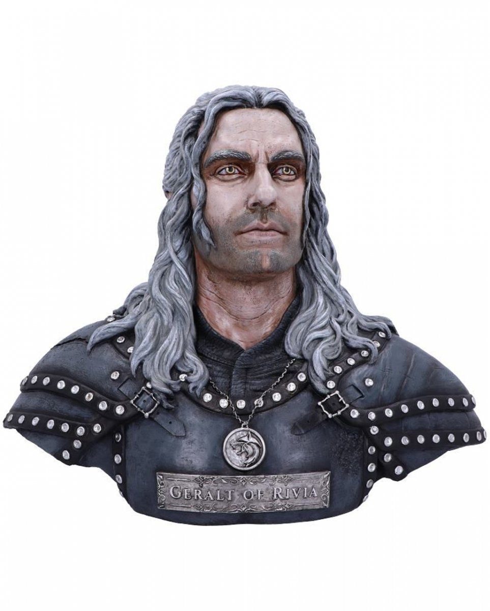 Dekofigur Originale The Witcher Geralt von Riva Büste 40cm