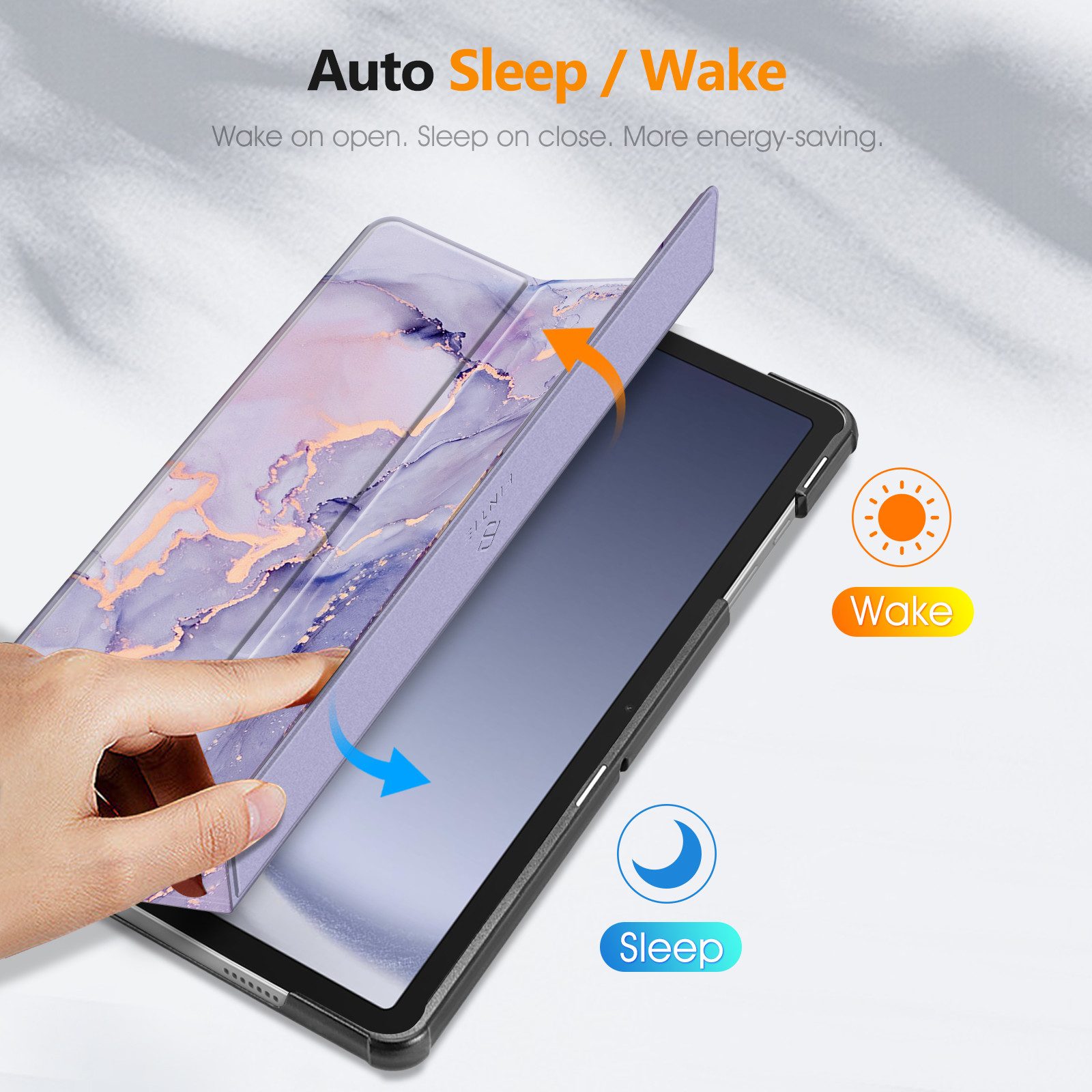 Fintie Tablet-Hülle für Samsung Galaxy Tab A11+ Plus 11" 2025 / Tab A9+ Plus 11 Zoll 2023 11 Zoll, mit Schutzfolie, Ultradünne Kunstleder Schutzhülle mit Standf – Bild 3 von 5