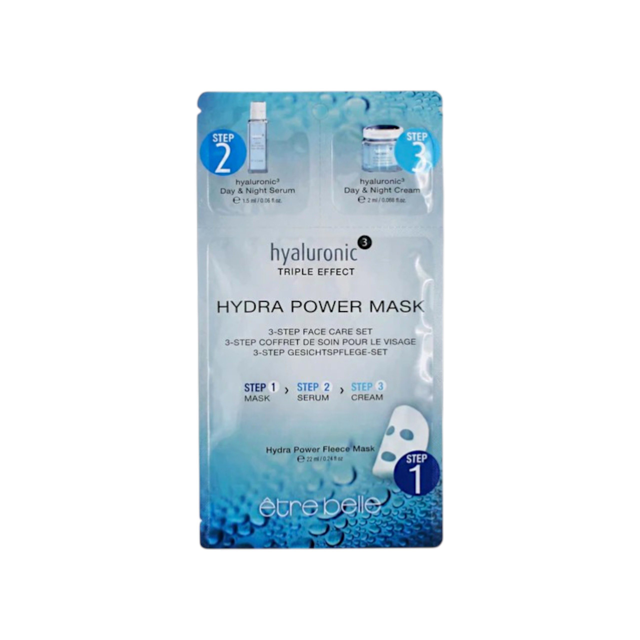 Etre Belle Gesichtspflege-Set Hyaluronic³ 3-Step Gesichtspflege – Hyaluron Feuchtigkeitsboost