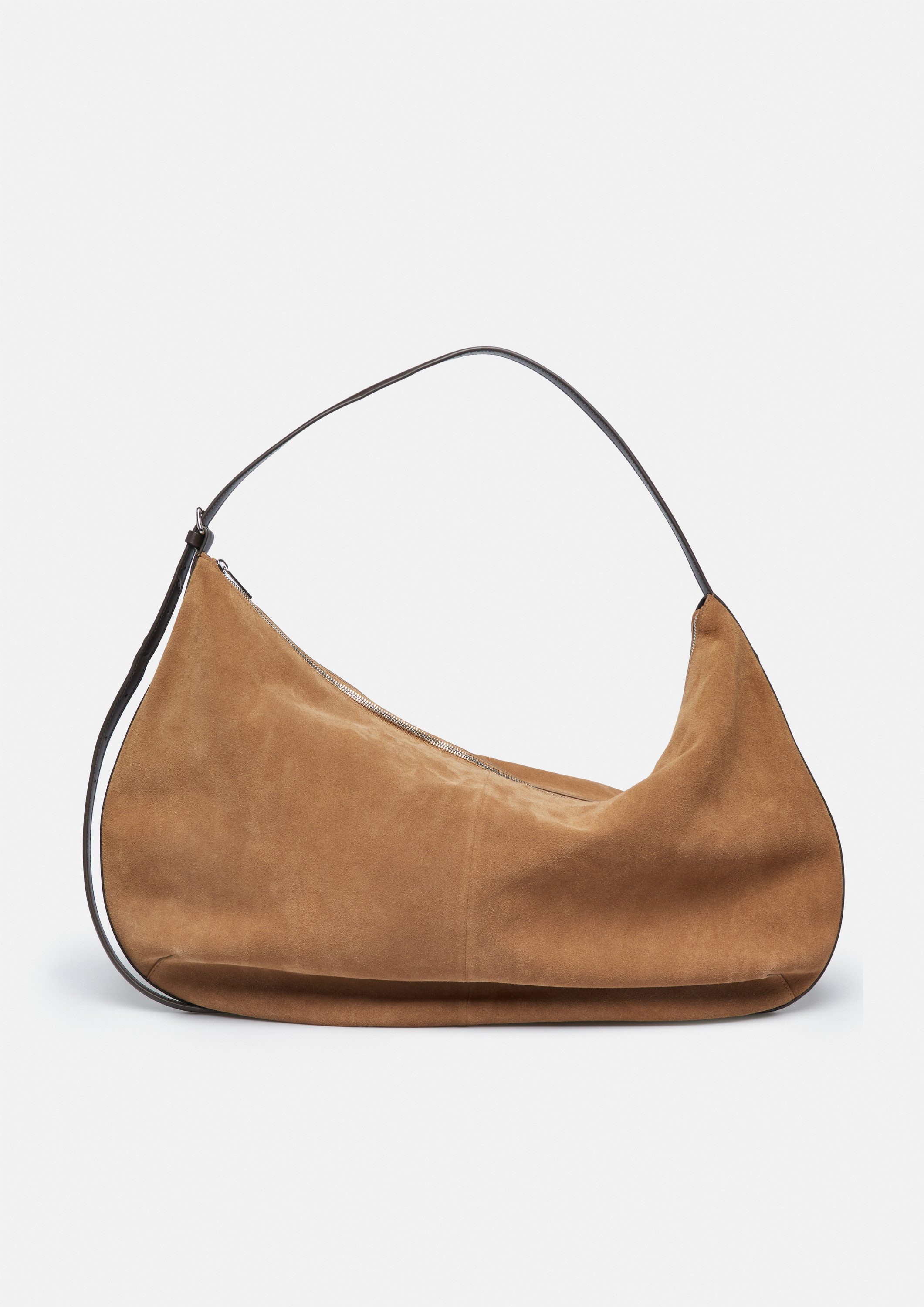comma Handtasche Tasche, XXL Statement-Hobo-Bag aus weichem Veloursleder