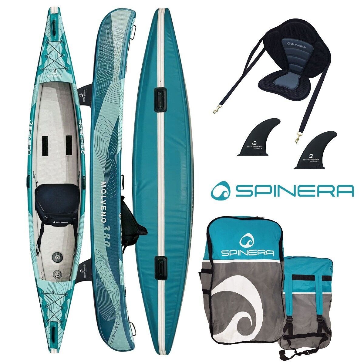Spinera Tourenkajak SPINERA Molveno 380 HDDS Kajak 1 Personen inflatable Kanau