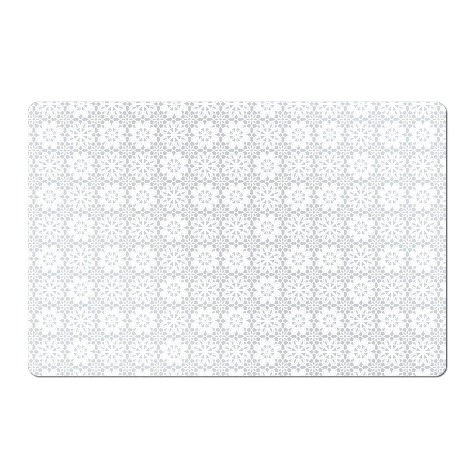 Zeller Present, Platzset, (Stück, 1-St) Weiß, Flower Platzmatte