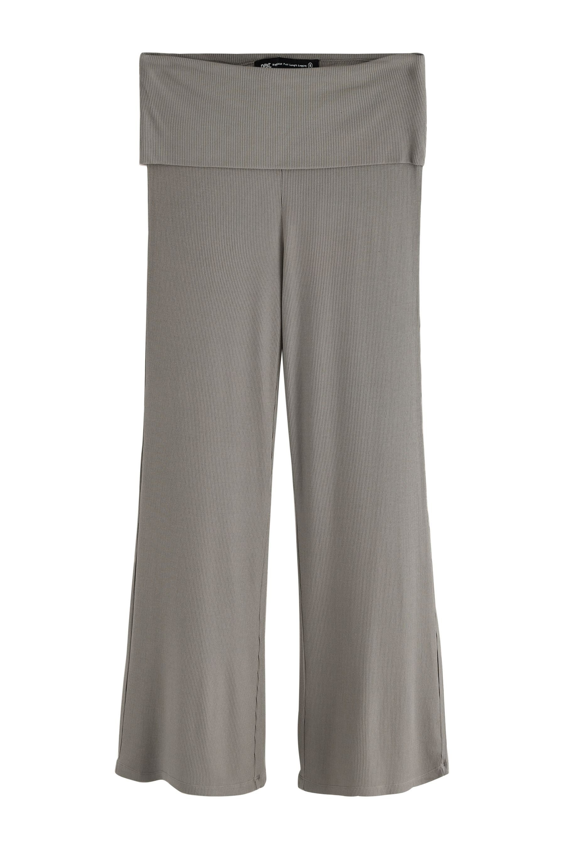 Next Yogaleggings Gerippte Leggings mit Faltbund und weitem Bein (1-tlg) günstig online kaufen