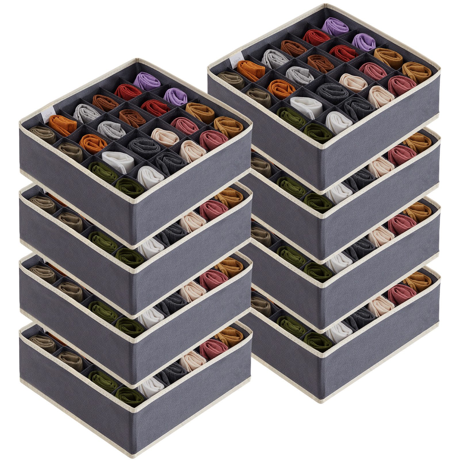 Lifewit Aufbewahrungsdose Socken Unterwäsche Schubladen Organizer,24 Zellen günstig online kaufen