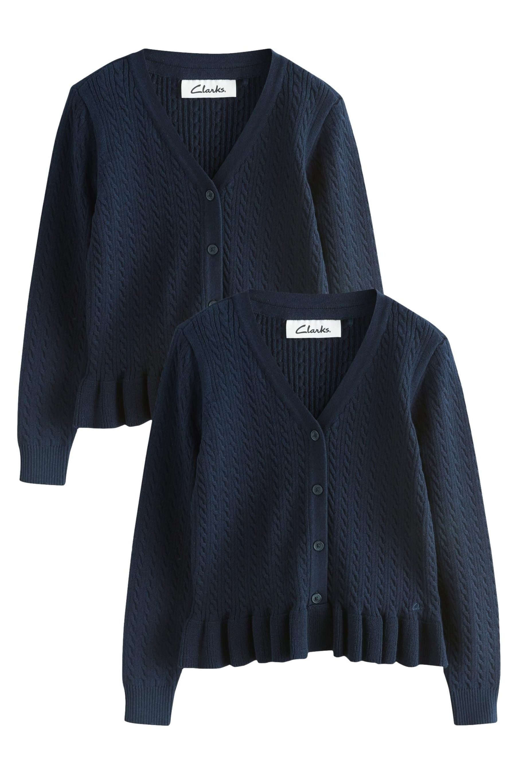 Strickjacke Clarks gerüschte Strickjacken, 2er-Pack