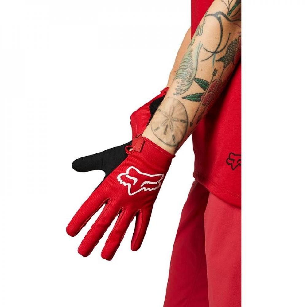 Fox Fahrradhandschuhe Fox Ranger Glove Full Finger chili red Größe M Damen