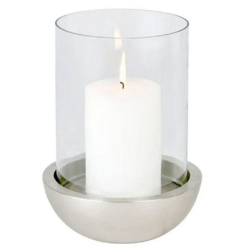 Lambert Kerzenhalter Windlicht Lava mit Glas (20x29cm) | Kerzenständer