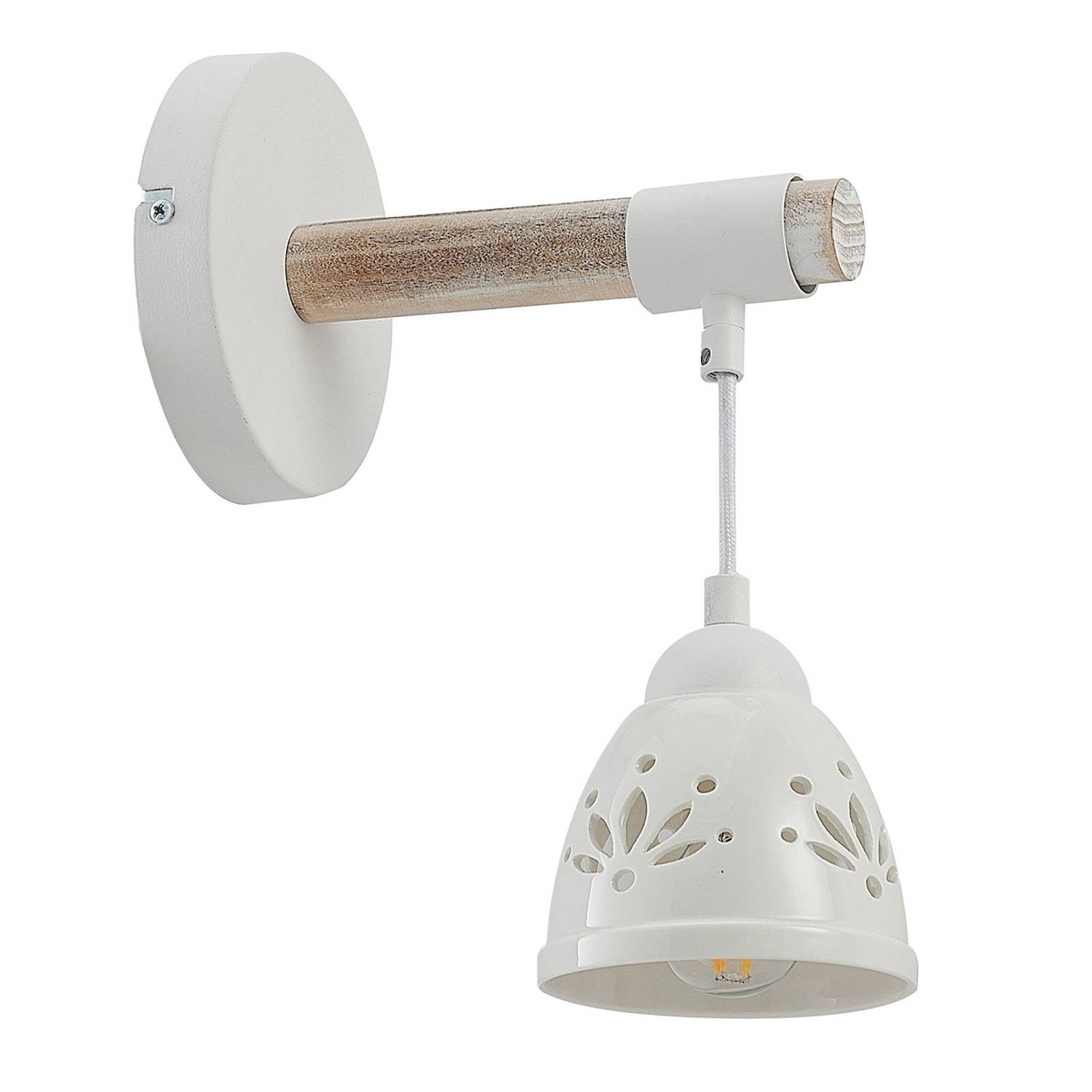 Lindby Wandleuchte Pimana, Holz IP20, 1 x 25 W. Reduzierter Preis € 41,31. Unverbindliche Preisempfehlung € 49,90