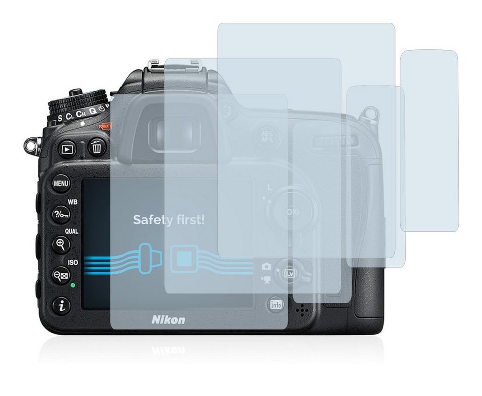Savvies 6X Schutzfolie kompatibel mit Nikon 1 J5 Displayschutz-Folie Ultra-transparent 