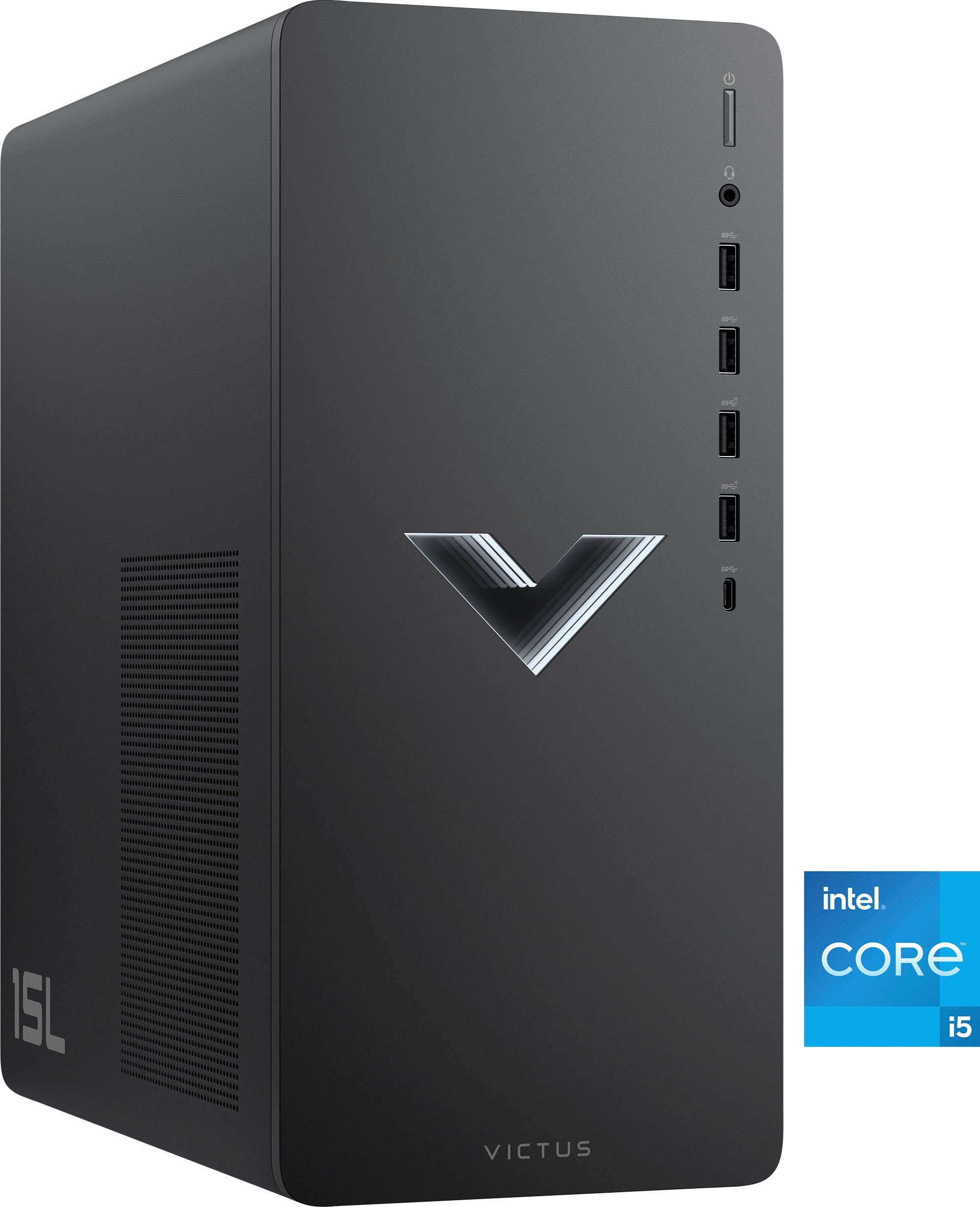 HP Victus TG02-1215ng Gaming-PC (Intel Core i5 13400F, NVIDIA GeForce RTX 4060 8GB, 16 GB RAM, 512 GB SSD, Luftkühlung)
