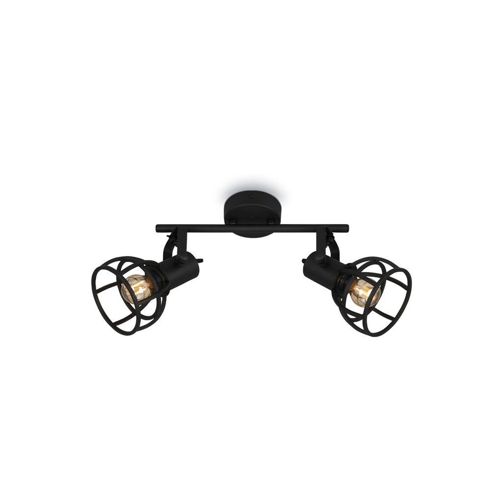 Briloner Leuchten LED Deckenspot 2669-025, ohne Leuchtmittel, 2700K - Extra-Warmweiß, Deckenlampe Vintage dreh- und schwenkbar (2x E14 max. 25W)