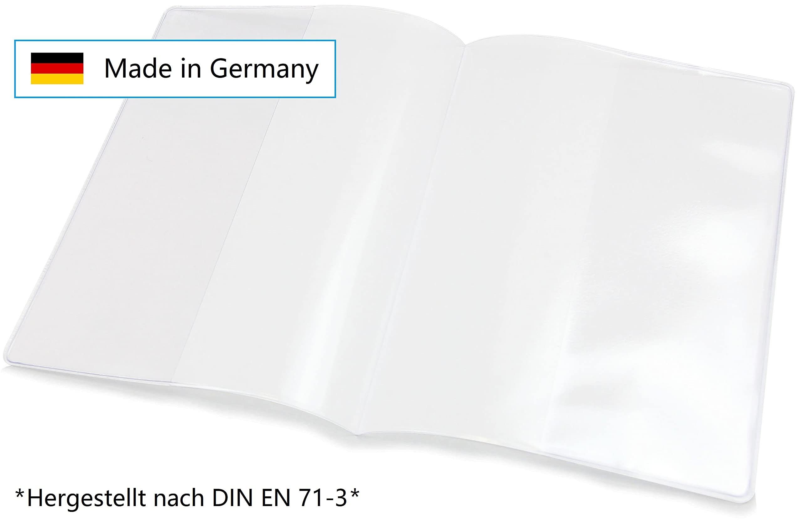Frentree Dokumententasche IH77-4 (4er-Set), Impfpass Hülle - glasklare Schutzhülle für aktuellen Impfausweis
