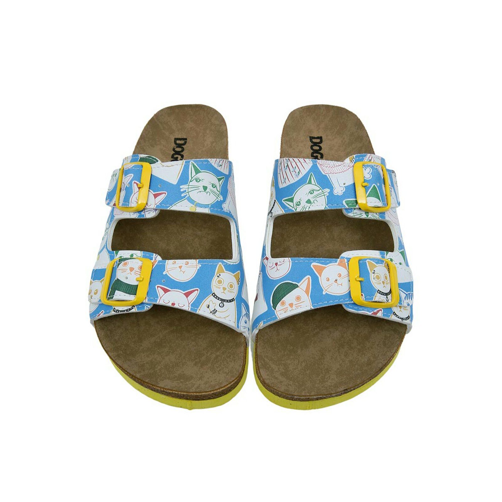 DOGO Stella Pantolette Aeroplanes Damen Sandalen, Stella Pantolette Pantolette Handgefertigt