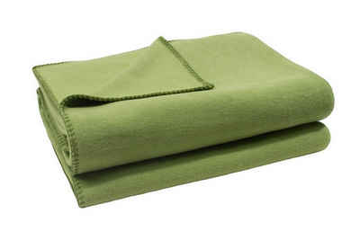Wohndecke zoeppritz Soft-Fleece Decke 180 x 220 cm grün, daslagerhaus living