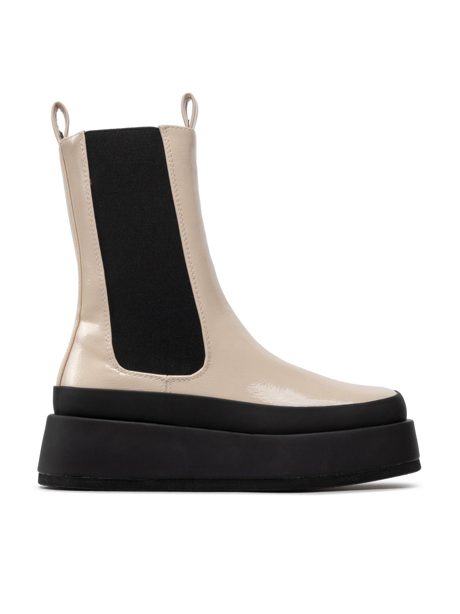 DeeZee Stiefeletten ZALY21025-8 Creamy Patent Stiefelette günstig online kaufen