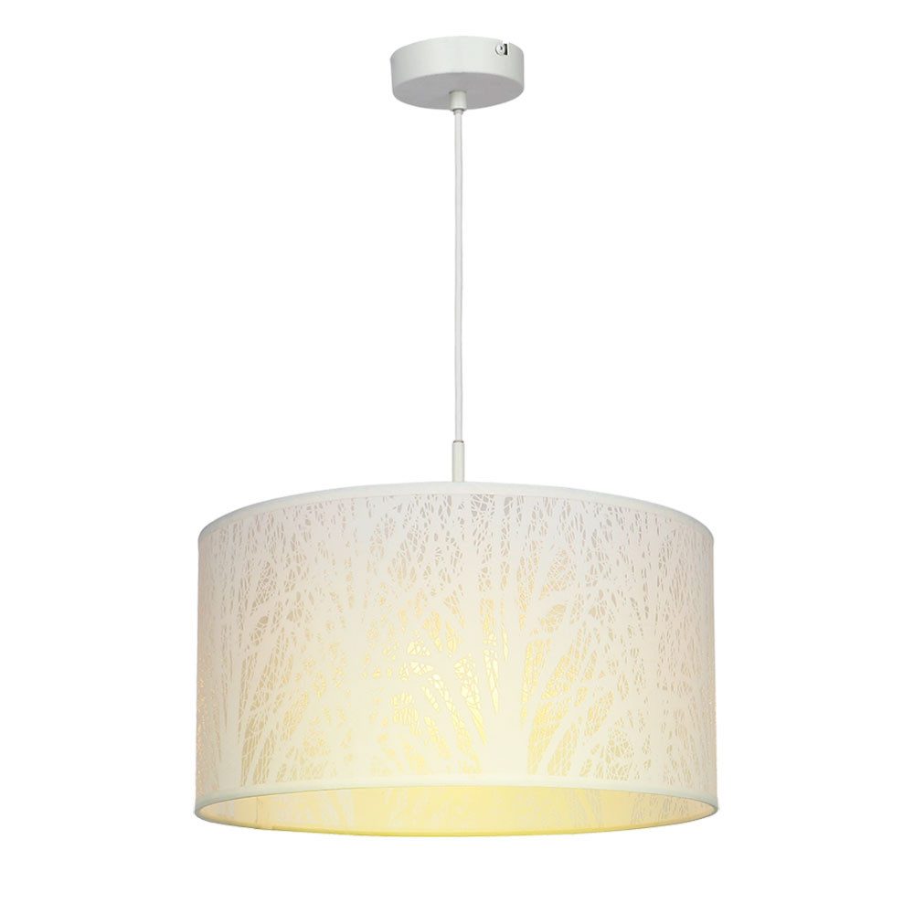 GLOBO LIGHTING Deckenleuchte, Leuchtmittel nicht inklusive, Design Hänge Leuchte weiß Baum Dekor Wohn Zimmer Beleuchtung Pendel