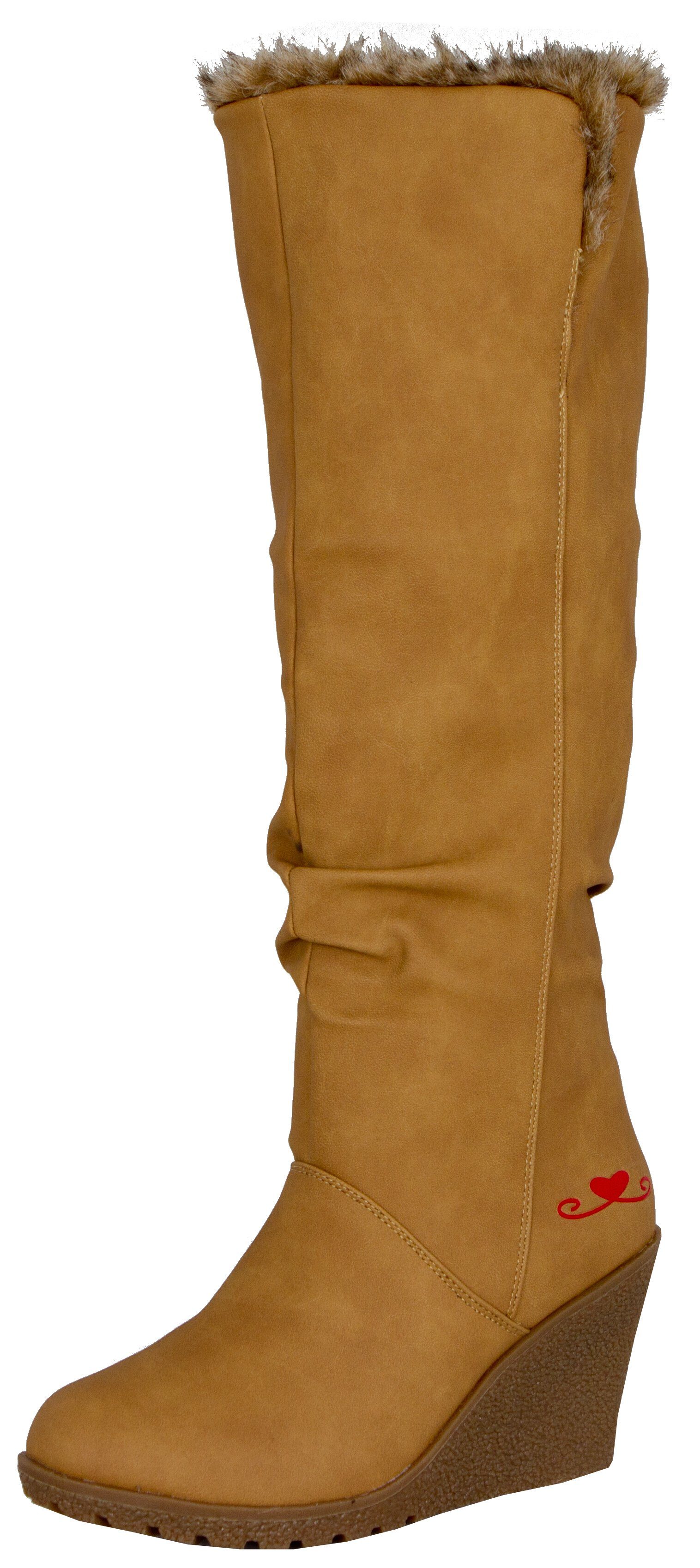 LOVENESS Winterstiefel L85 Damenwinterstiefel Fellstiefel Damen günstig online kaufen