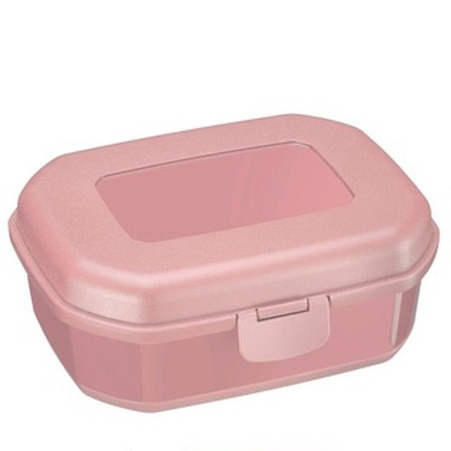WESTMARK Frischhaltedose Snackbox Maxi zum Frischhalten und Transportieren Rosa, PP, mit Filmscharnier
