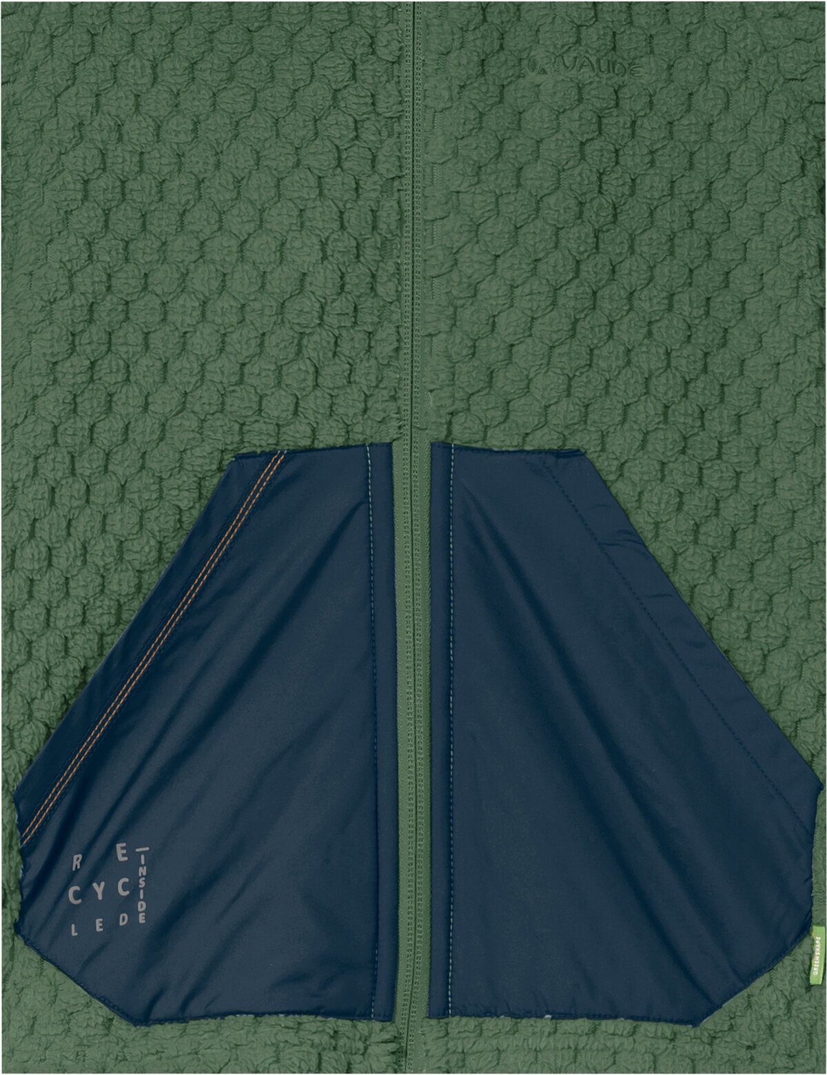 VAUDE Outdoorjacke Kids Manukau Jacket (1-St) kompensiert woodland Klimaneutral Fleece