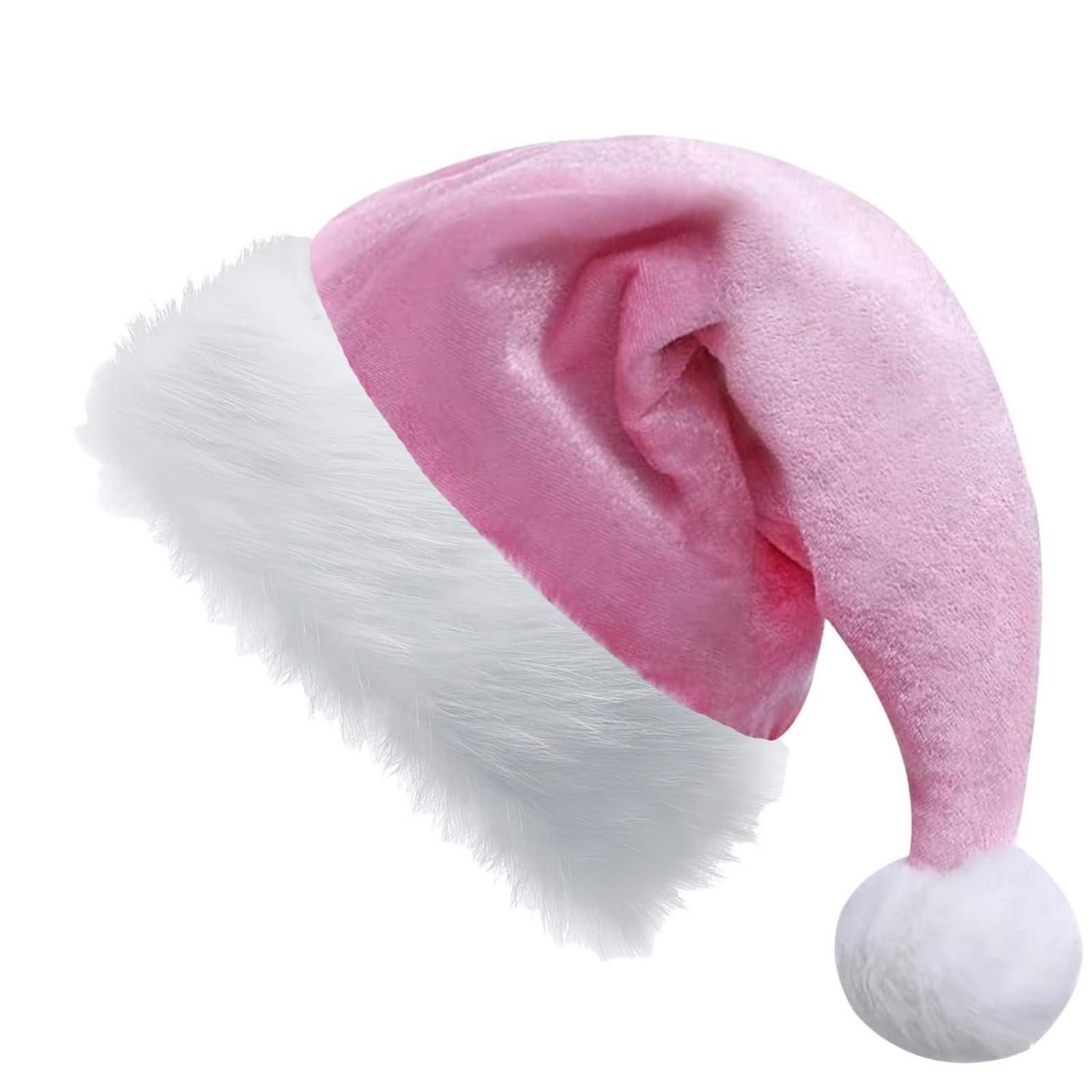 LuxusKollektion Plüschmütze Weihnachtsmütze Kinder Rosa 2er-Set (2-St)