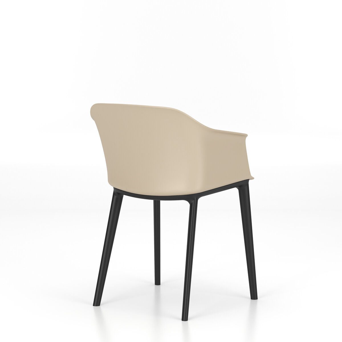 Nowy Styl Besucherstuhl Besucherstuhl Inta Frame - Kunststoff cream/schwarz.