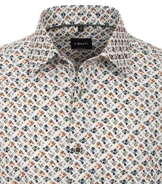 VENTI Businesshemd VENTI Businesshemd Kurzarm Print Modern Fit