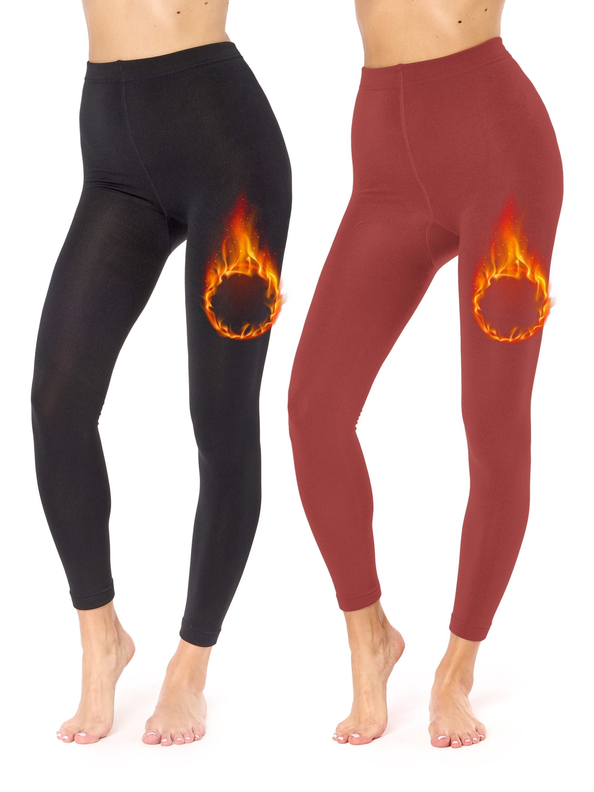 Merry Style Leggings 2er Pack Damen Thermo Leggings Gefütterte Thermoleggings MS-ATX-441 (1-tlg)